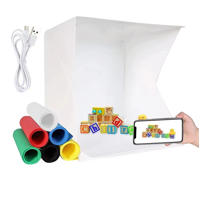 Photography Lighting Tent - Folding Lightbox Portable Photography LED Photo