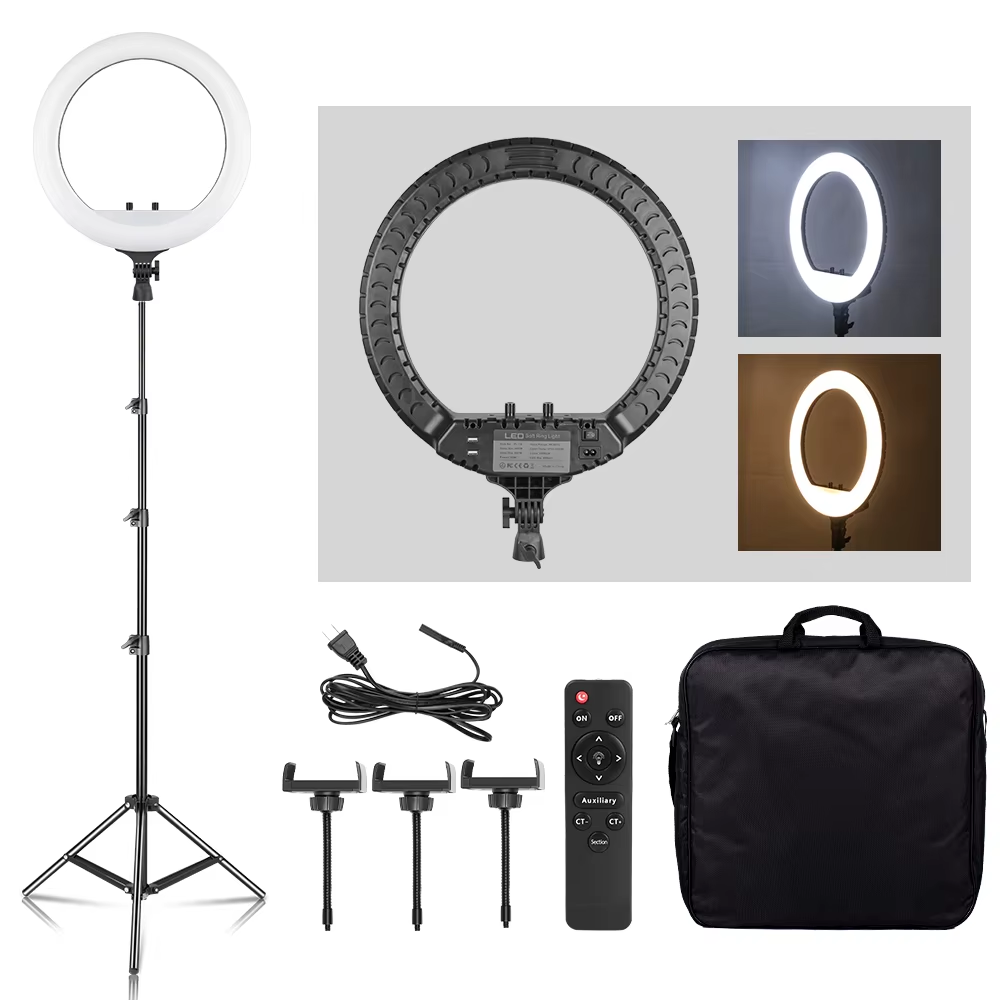 SH 18 Inch Knob Ring Light LED - Photography Lighting Overhead ulasan dan harga