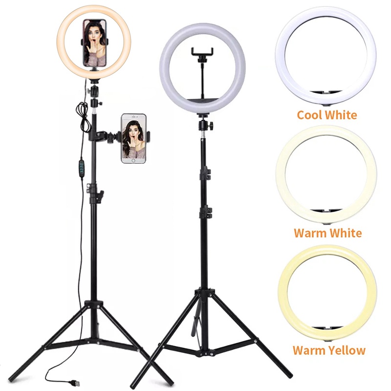 6/10/12 Inch LED Selfie Ring L - Photography Lighting Tent ulasan dan harga