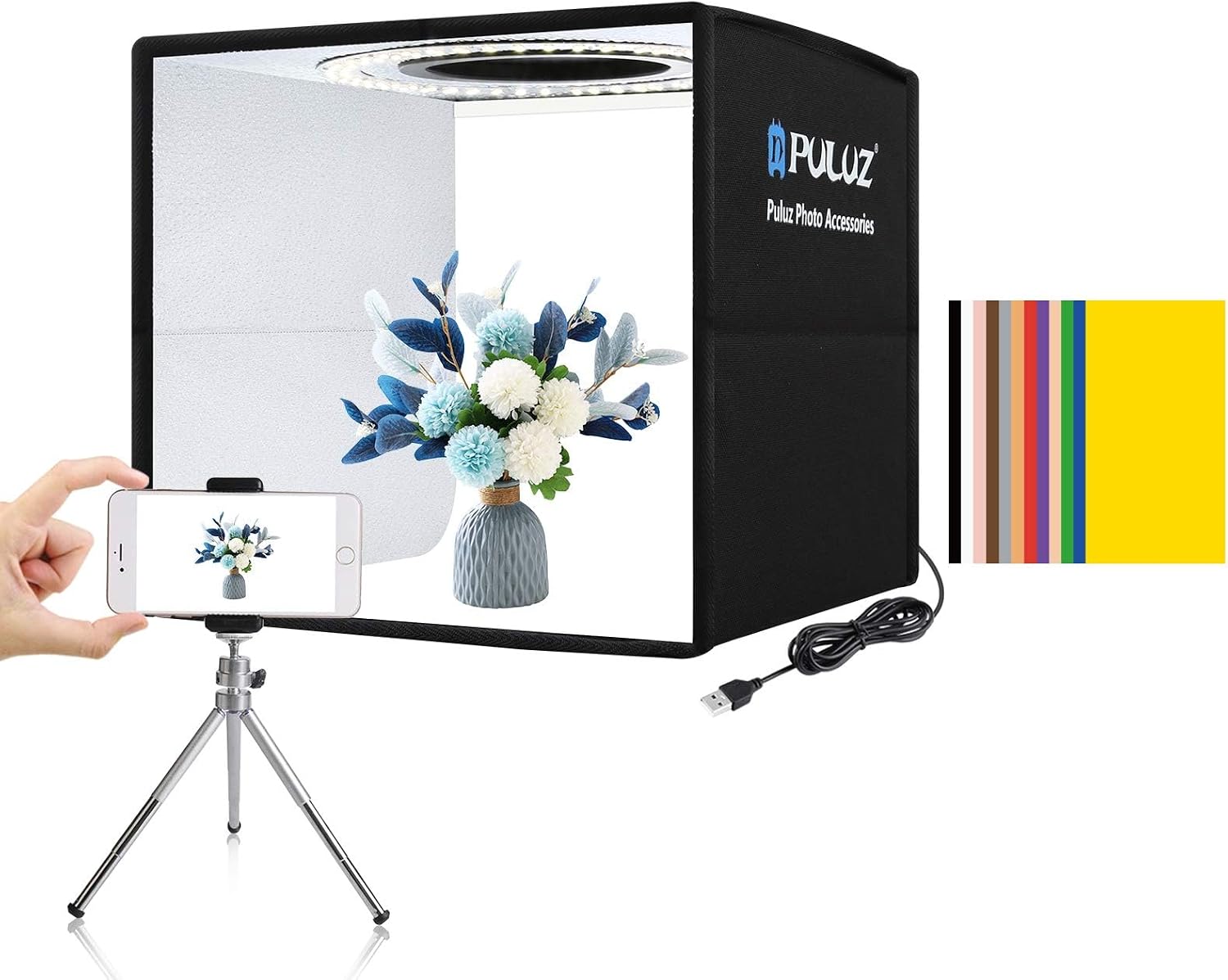 RGB LED Panel Video Light with - Photography Video Lighting Kit ulasan dan harga
