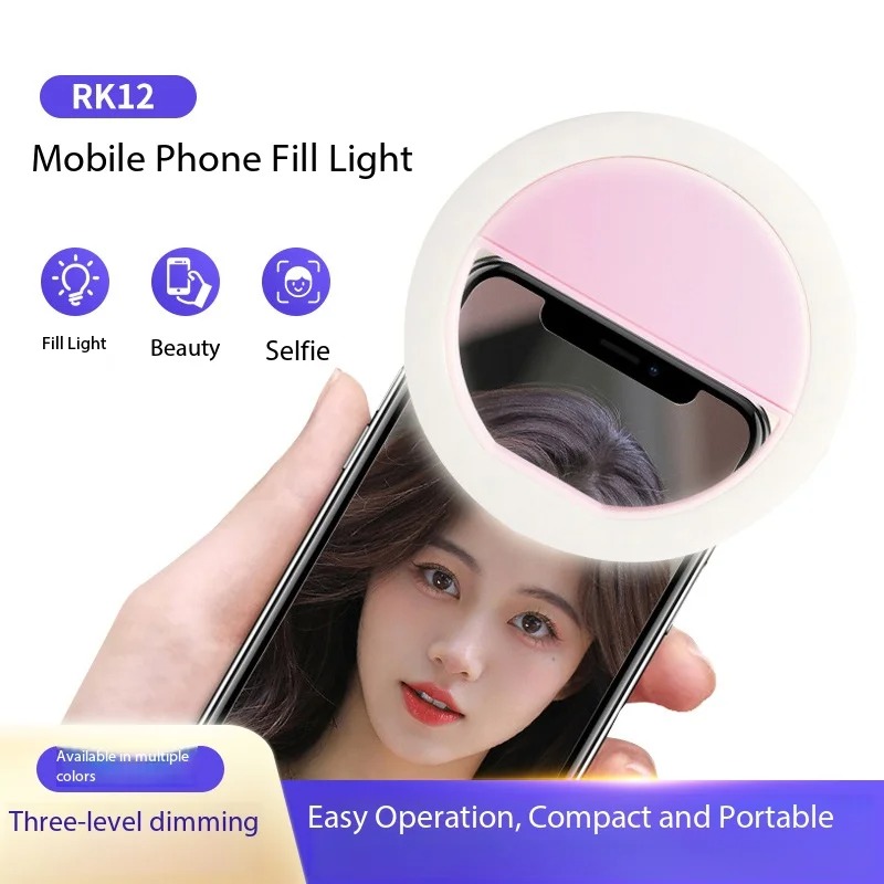 Rechargeable Clip On Selfie Ri - Photography Lighting Product ulasan dan harga