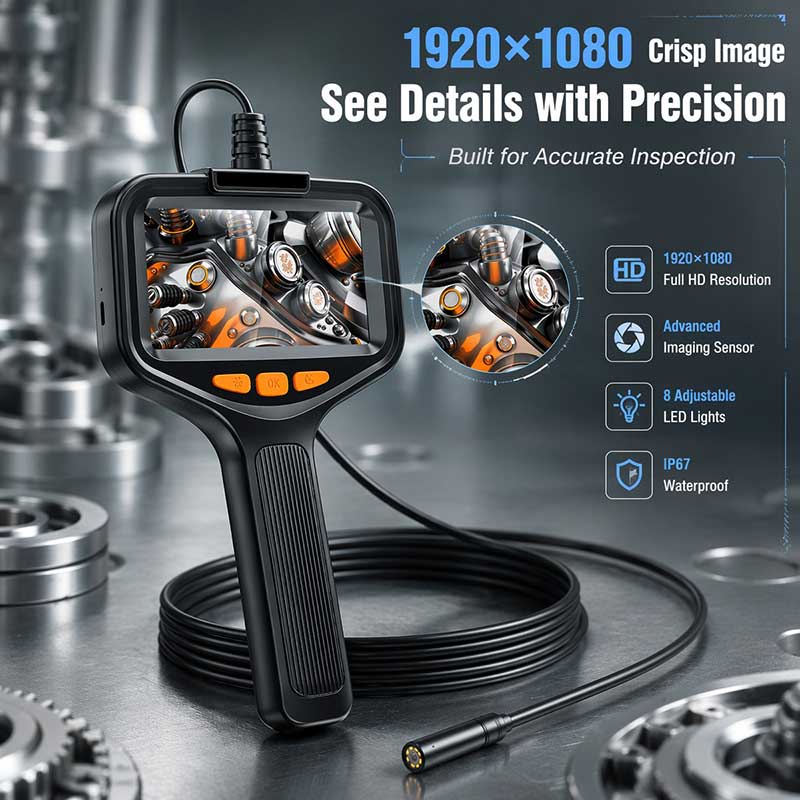 1080P HD Industrial Borescope  - Macro Photography Led Lighting ulasan dan harga