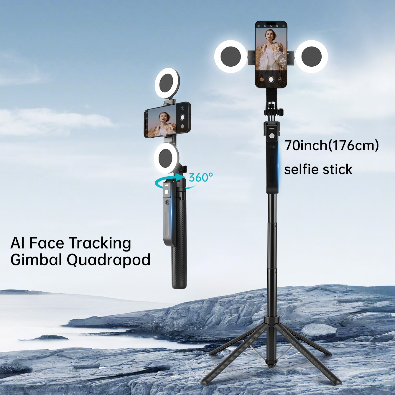 2025 New AI Selfie Stick Tripo - Photography Lighting Ai ulasan dan harga