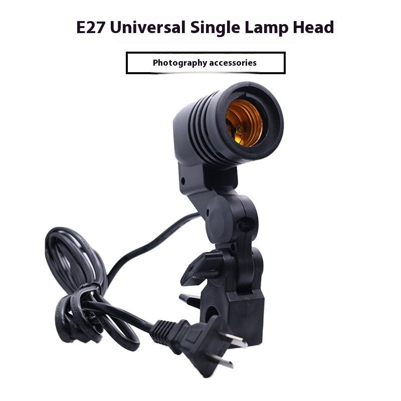 Black 1.8M Cable Cord E27 Sock - Photography Lighting Tools ulasan dan harga