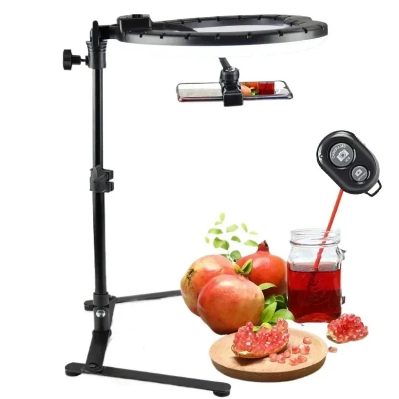 Overhead Phone Mount with Ring - Photography Lighting For Food ulasan dan harga