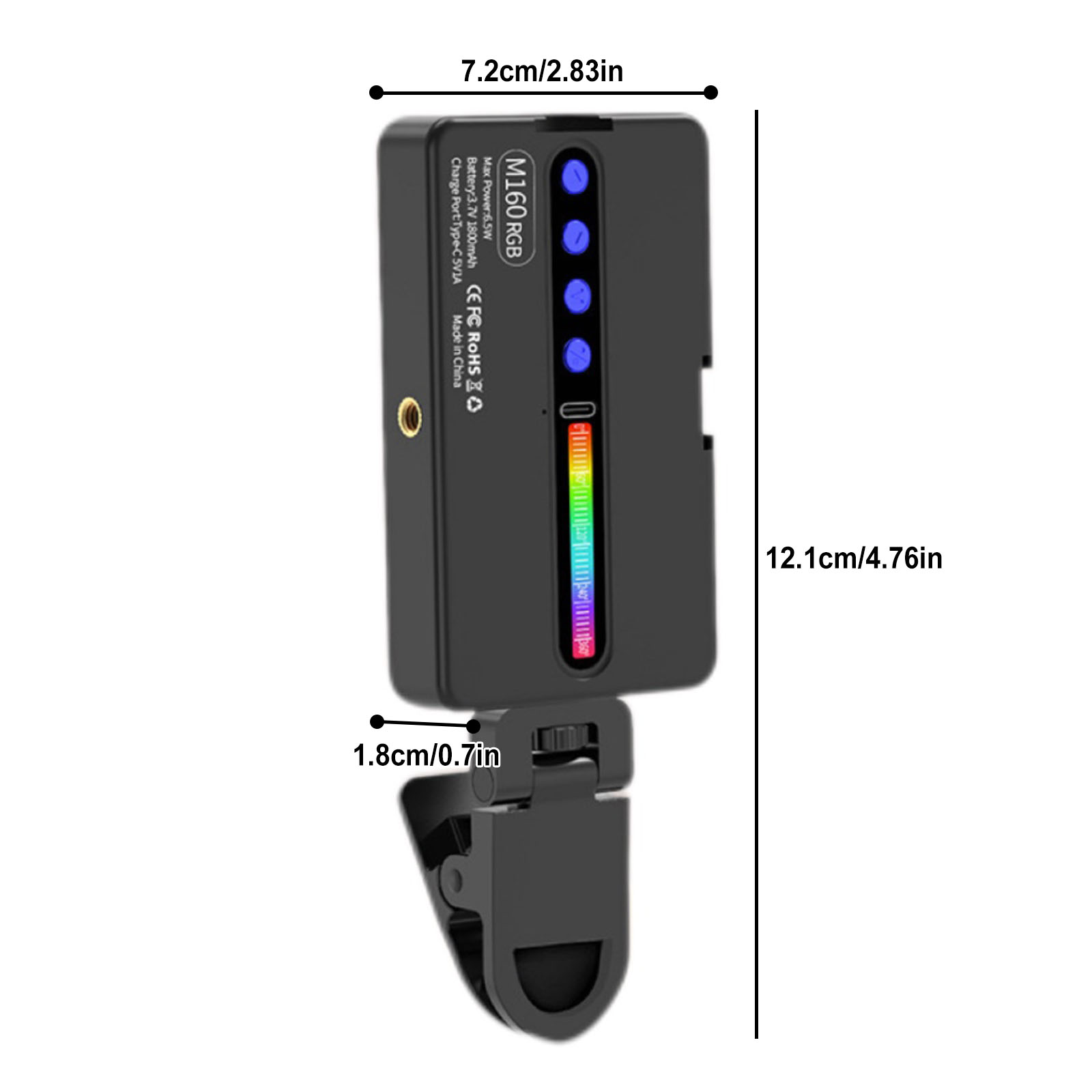 6.5W RGB LED Video Light 2700K - Photography Lighting Type ulasan dan harga