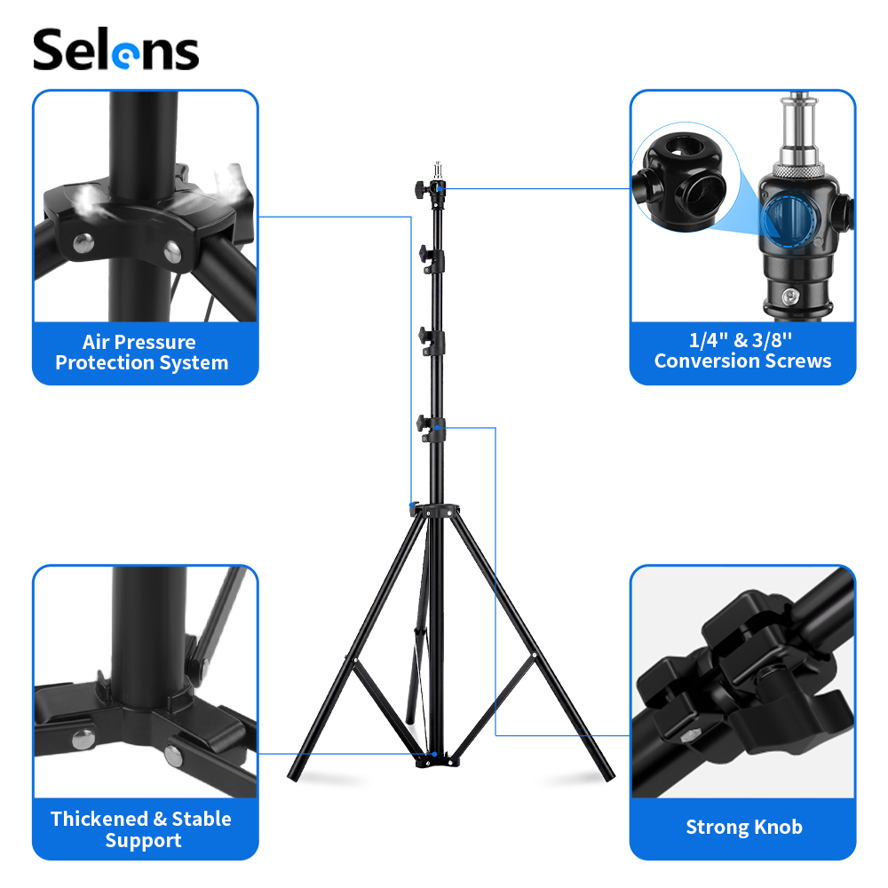 Selens 2.2~3.95m Air-Cushion L - Photography Lighting Mount ulasan dan harga