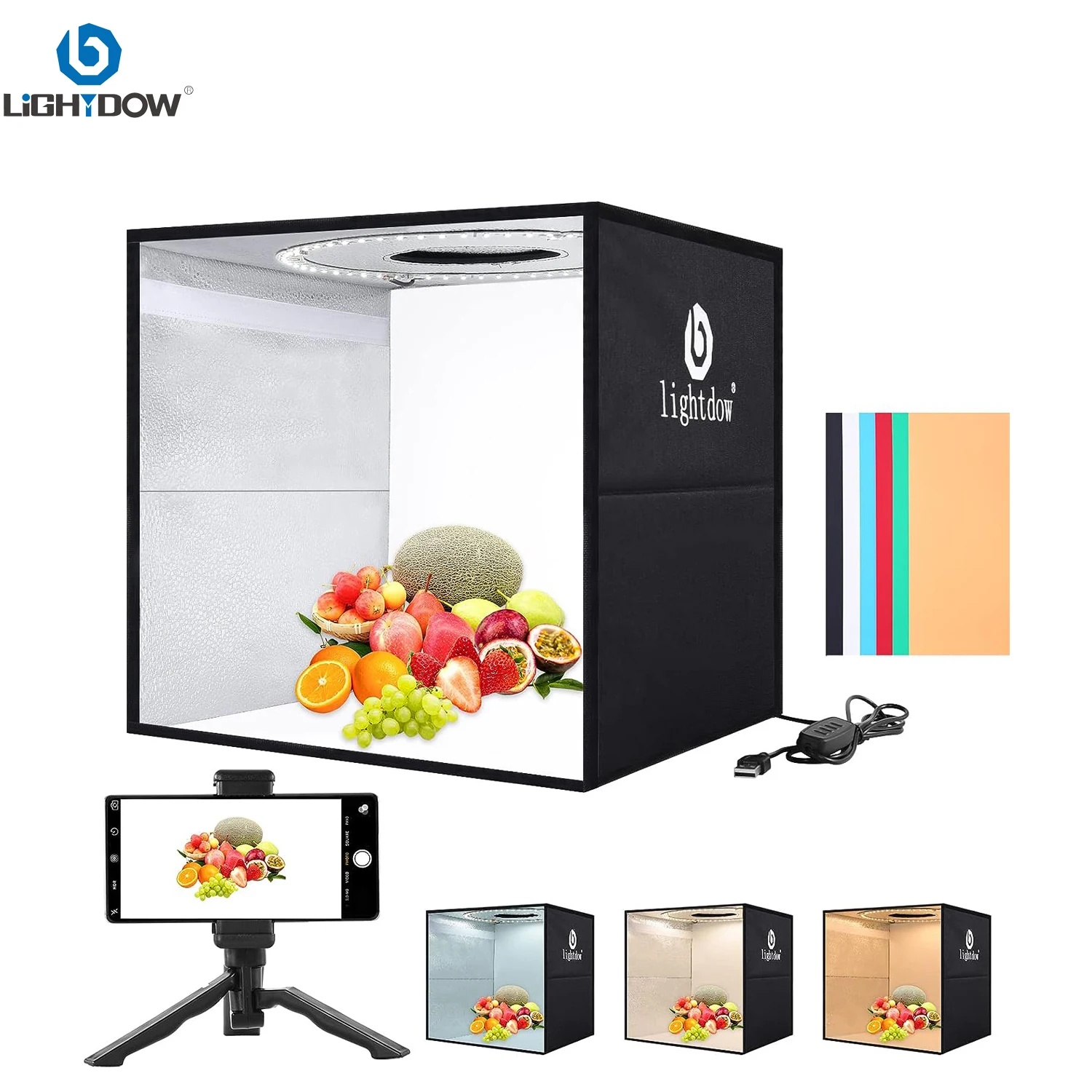 Lightdow Photo Studio Light Bo - Photography Video Lighting Kit ulasan dan harga