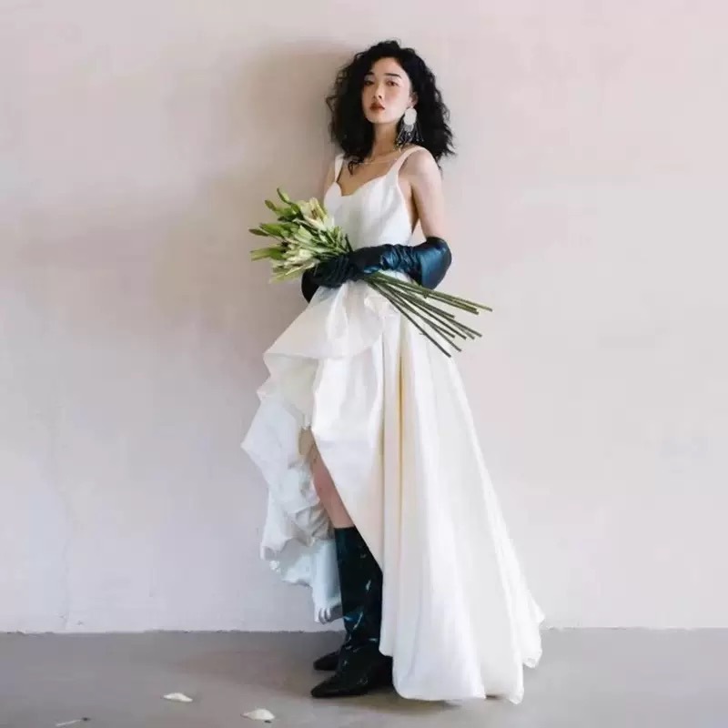 Strap Short Skirt Wedding Dres - Photography Natural Lighting Basics ulasan dan harga