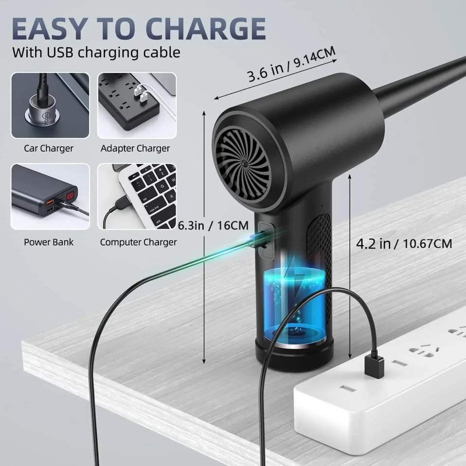 Electric Wireless Air Duster C - Photography Lighting Patterns ulasan dan harga