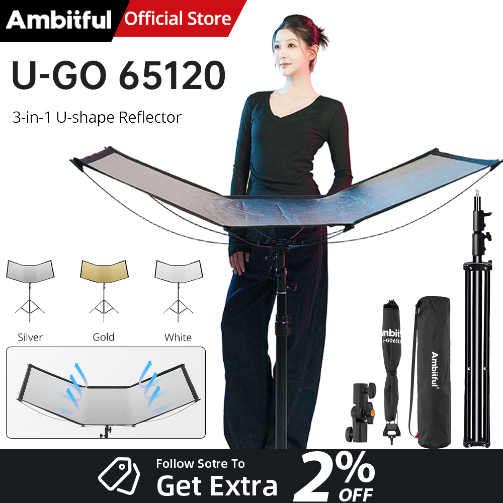 AMBITFUL 3in1 U-Type Light Dif - Photography Lighting Type ulasan dan harga