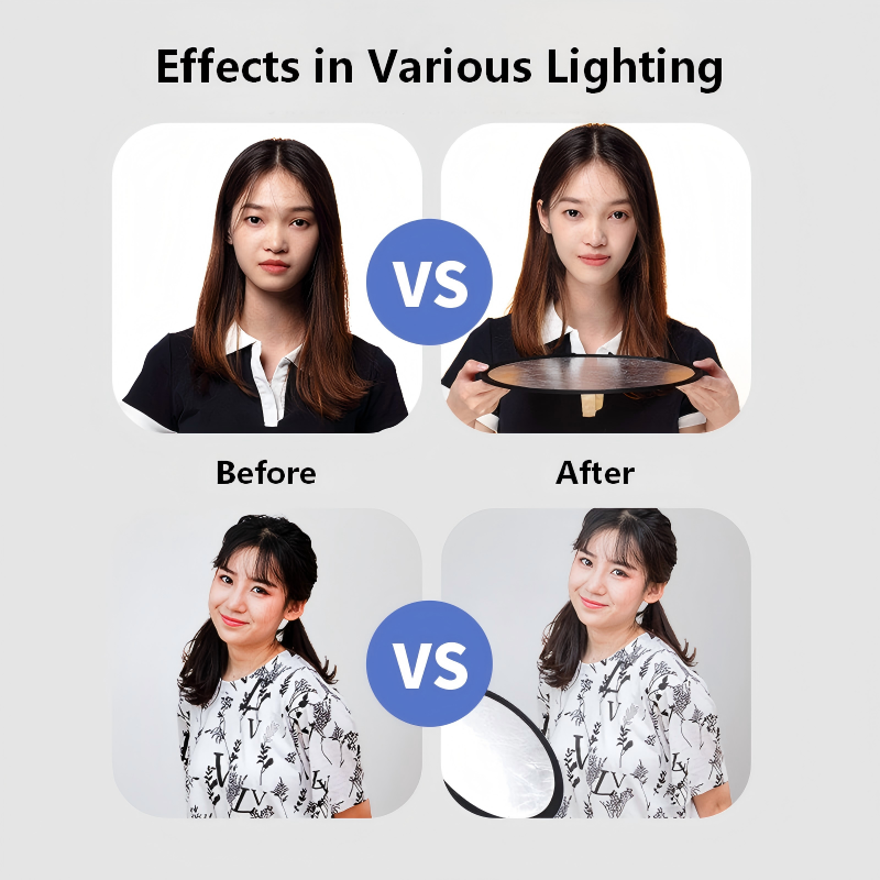 2-in-1 Dual Sided Gold Silver  - Photography Video Lighting Kit ulasan dan harga