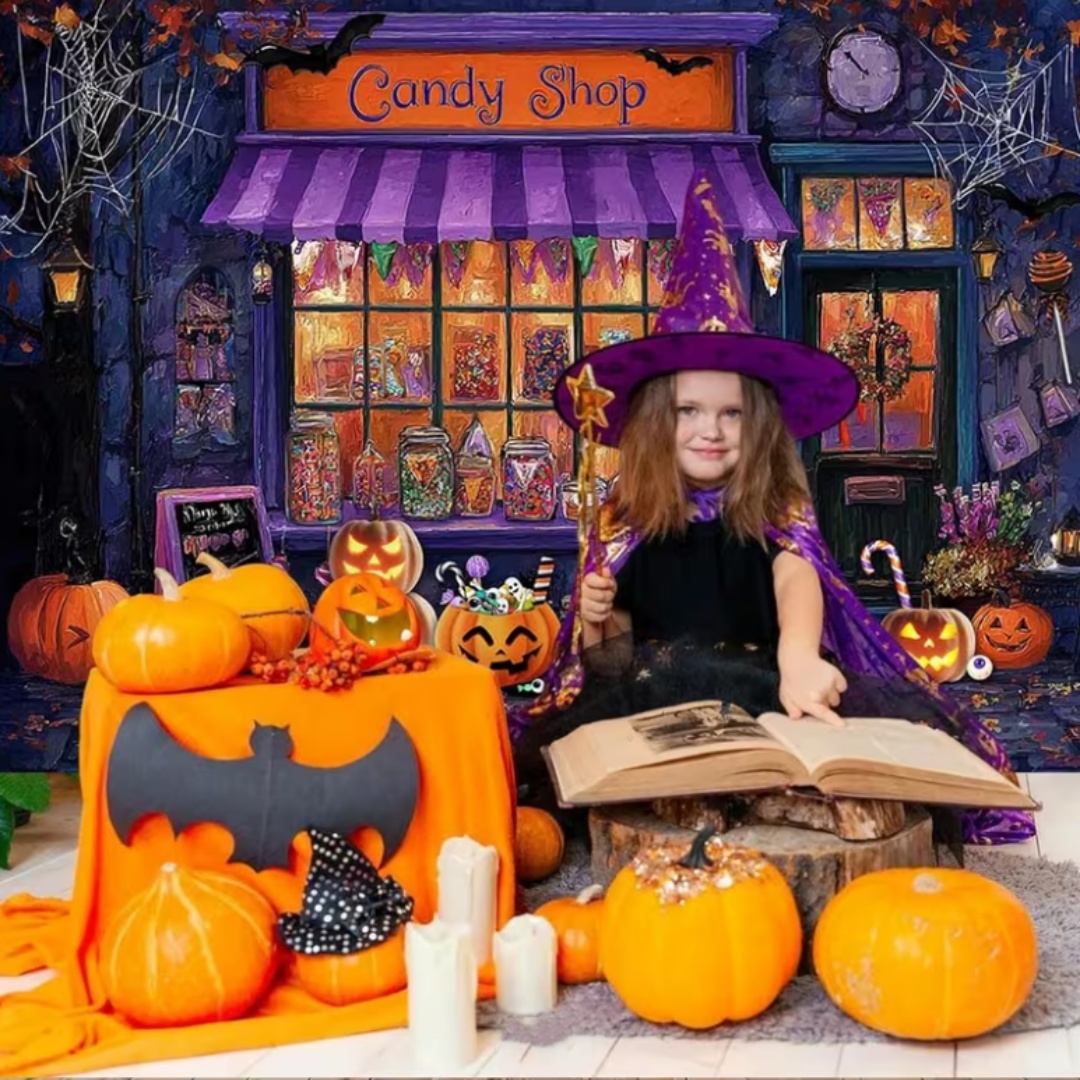Purple Halloween Shop Theme Pa - Photography Lighting For Food ulasan dan harga