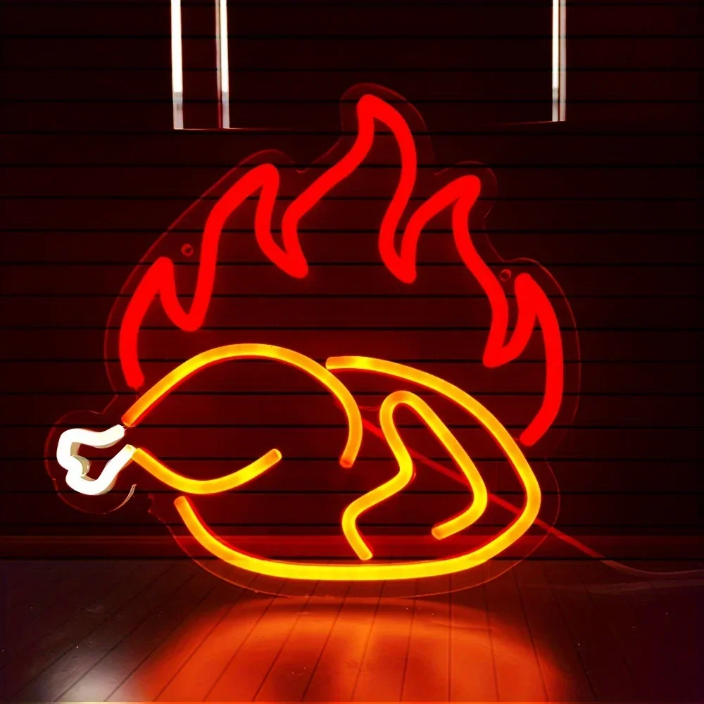 Roasted Chicken Neon Light Sig - Photography Lighting For Food ulasan dan harga
