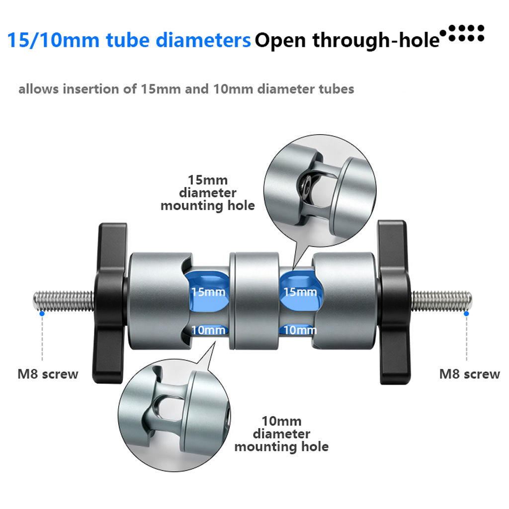 360° Rotating Dual-end Pipe Cl - Photography Lighting Tools ulasan dan harga