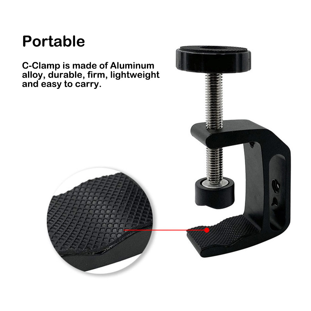 C- Shaped Clamp Aluminum Alloy - Photography Lighting Type ulasan dan harga