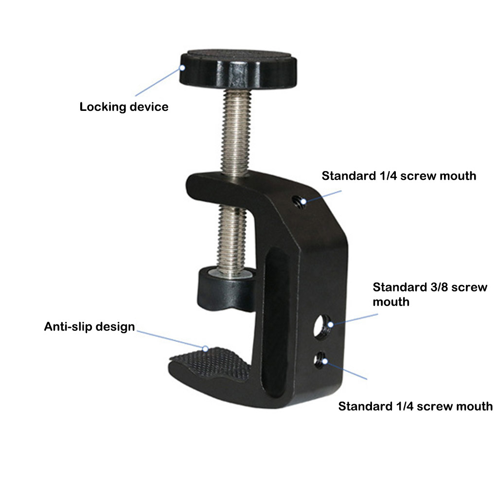 C- Shaped Clamp Aluminum Alloy - Photography Lighting Type ulasan dan harga
