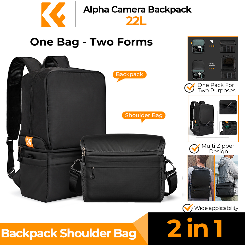 K&F CONCEPT 22L Camera Backpac - Photography Lighting Equipment Bags ulasan dan harga