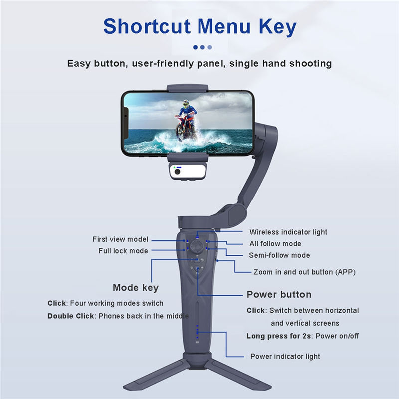 A52T F12 3-Axis Gimbal Stabili - Photography Lighting Ai ulasan dan harga