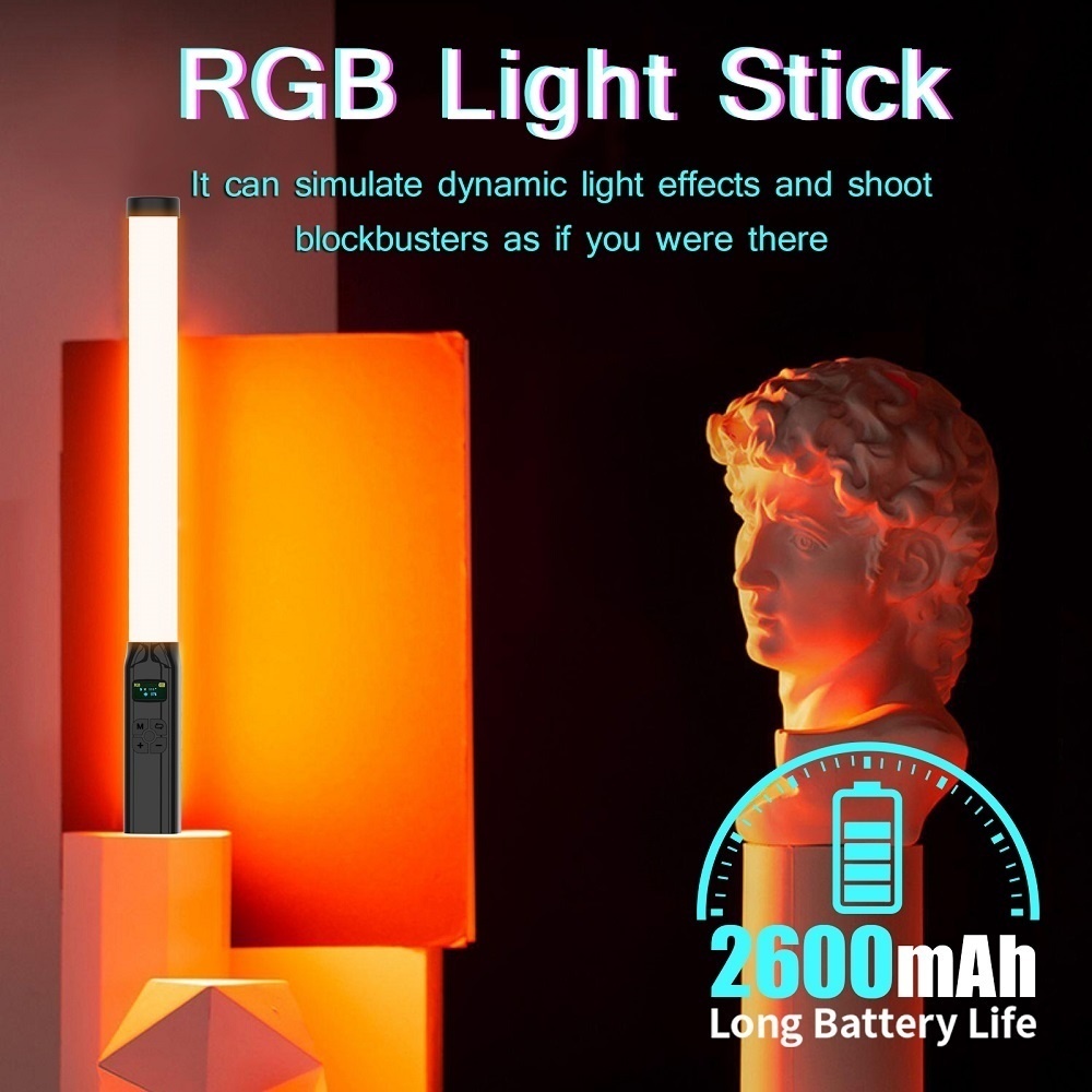 50CM RGB Stick Light Wand Ligh - Photography Lighting Type ulasan dan harga
