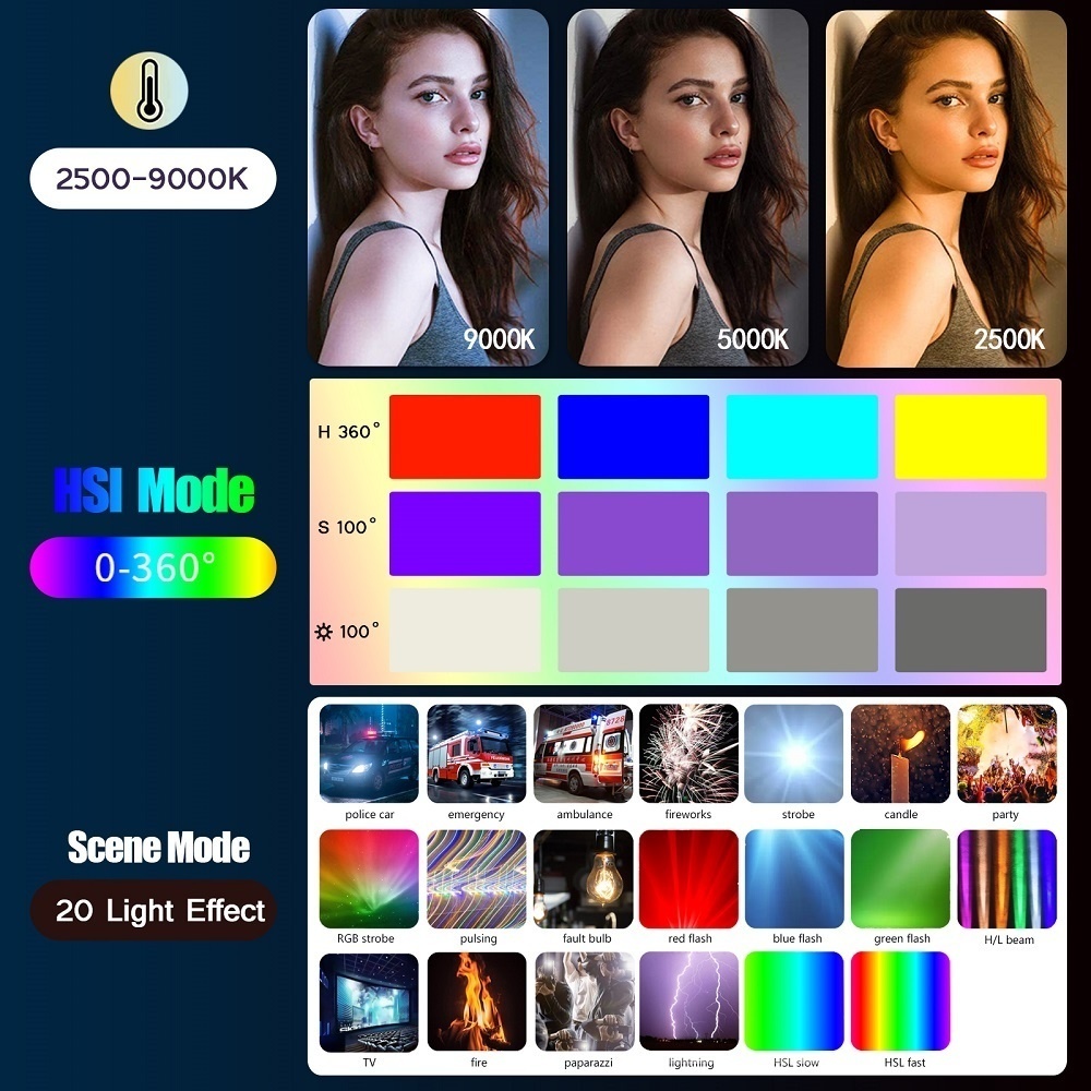 50CM RGB Stick Light Wand Ligh - Photography Lighting Type ulasan dan harga