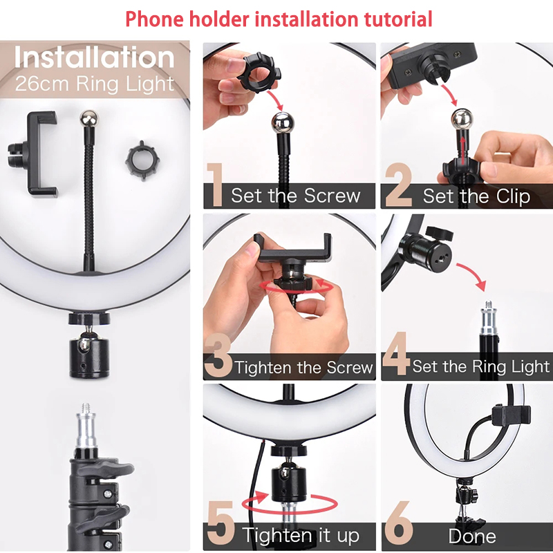 Video Light 16/26/33cm Selfie  - Photography Lighting Tent ulasan dan harga