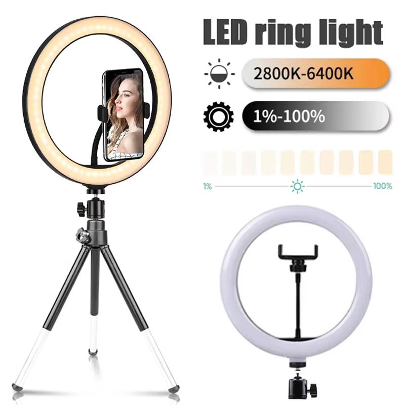 10 inch Selfie Ring Light Phot - Photography Lighting Tent ulasan dan harga