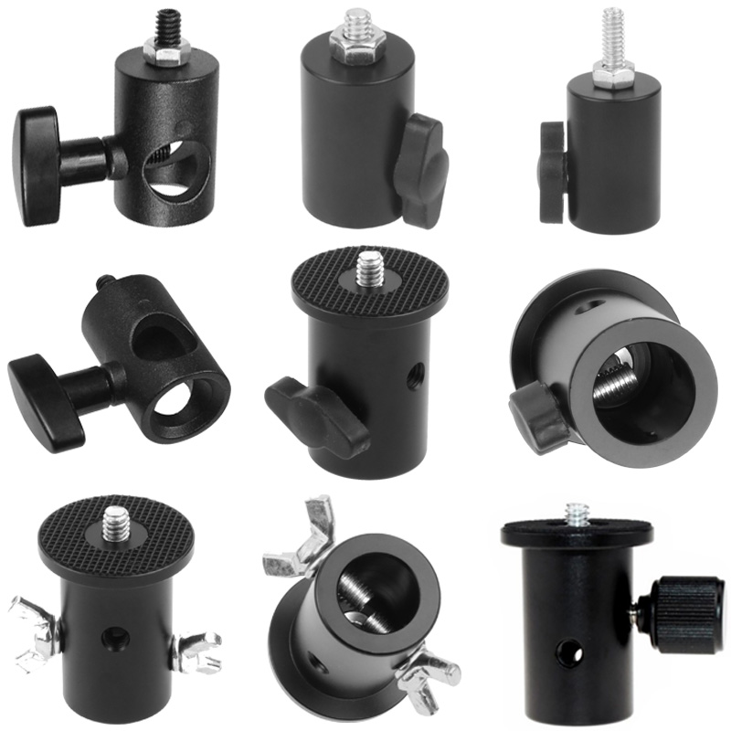 Tripod Light Stand Adapter 1/4 - Photography Lighting Mount ulasan dan harga