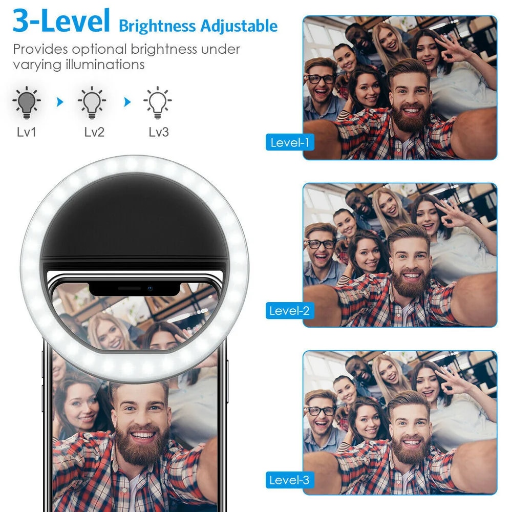 USB Charge Led Selfie Ring Lig - Photography Lighting Tent ulasan dan harga
