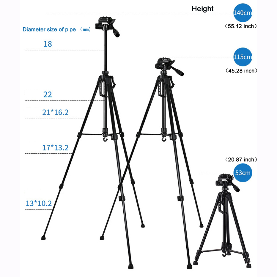 55inch Universal Tripod Stand  - Photography Lighting Mount ulasan dan harga