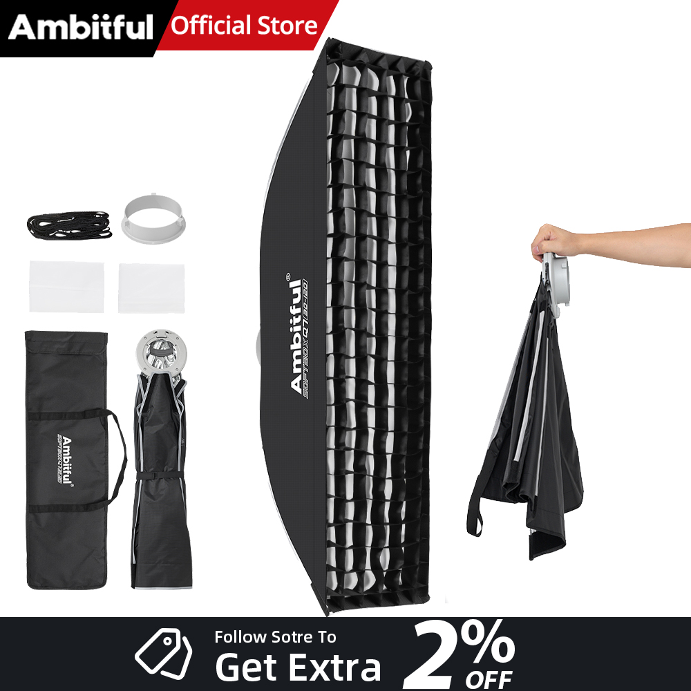 AMBITFUL Q7-II 30*120cm Bowens - Photography Lighting Mount ulasan dan harga