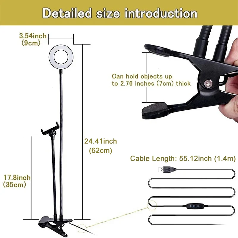 Universal Flexible Mobile Phon - Photography Lighting Overhead ulasan dan harga