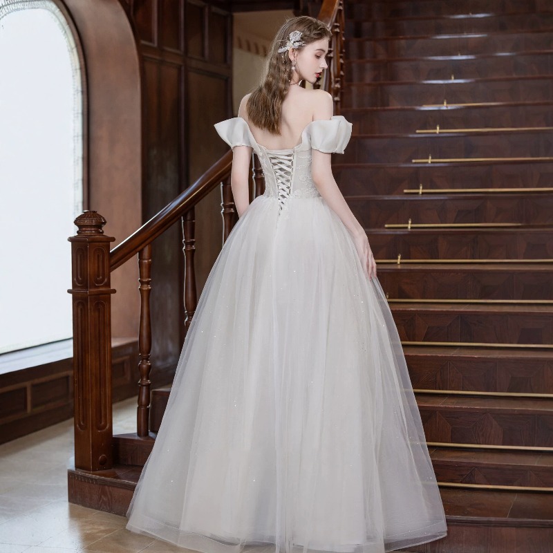 One Shoulder Light Wedding Dre - Photography Natural Lighting Basics ulasan dan harga