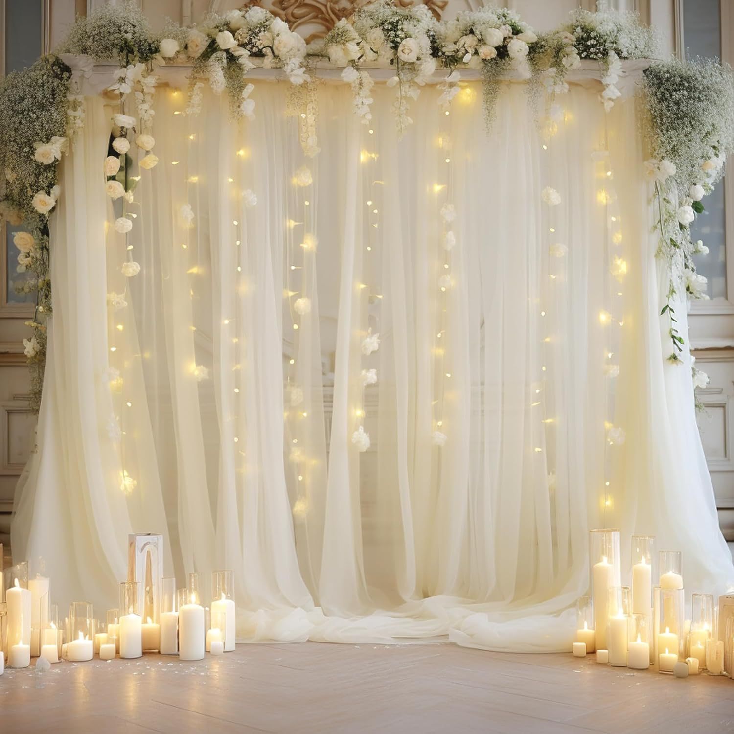 1 Pack Wedding Tulle Backdrop  - Photography Video Lighting Kit ulasan dan harga