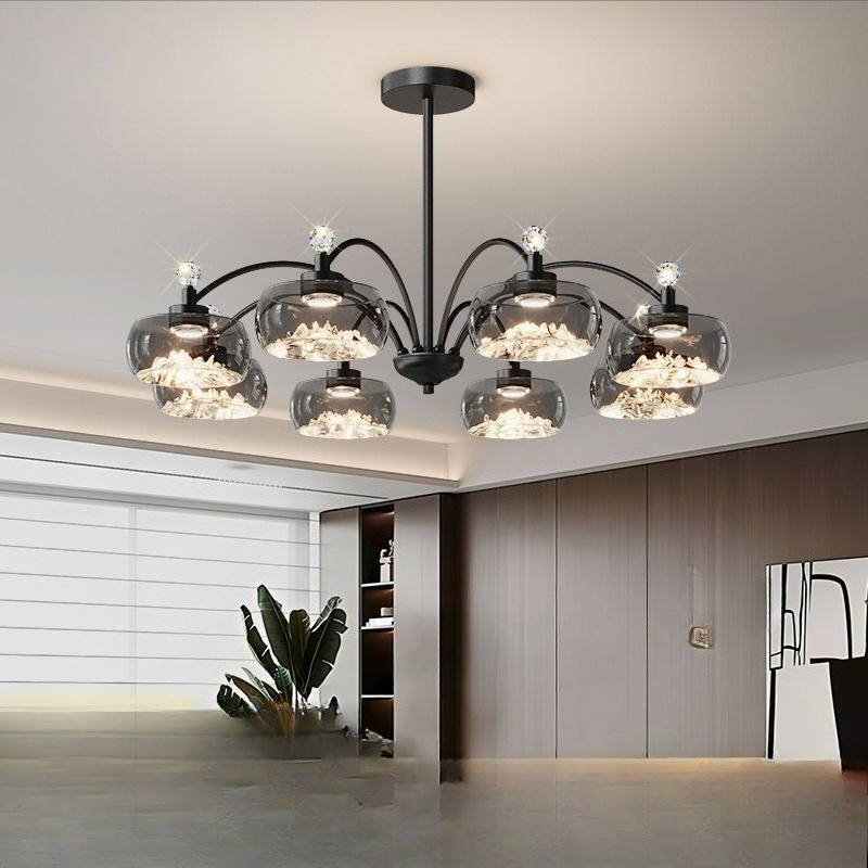 Modern Glass Led Chandelier fo - Photography Lighting For Food ulasan dan harga