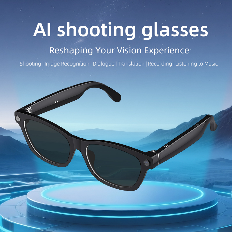 AI Bluetooth Smart Glasses,Blu - Photography Lighting Ai ulasan dan harga