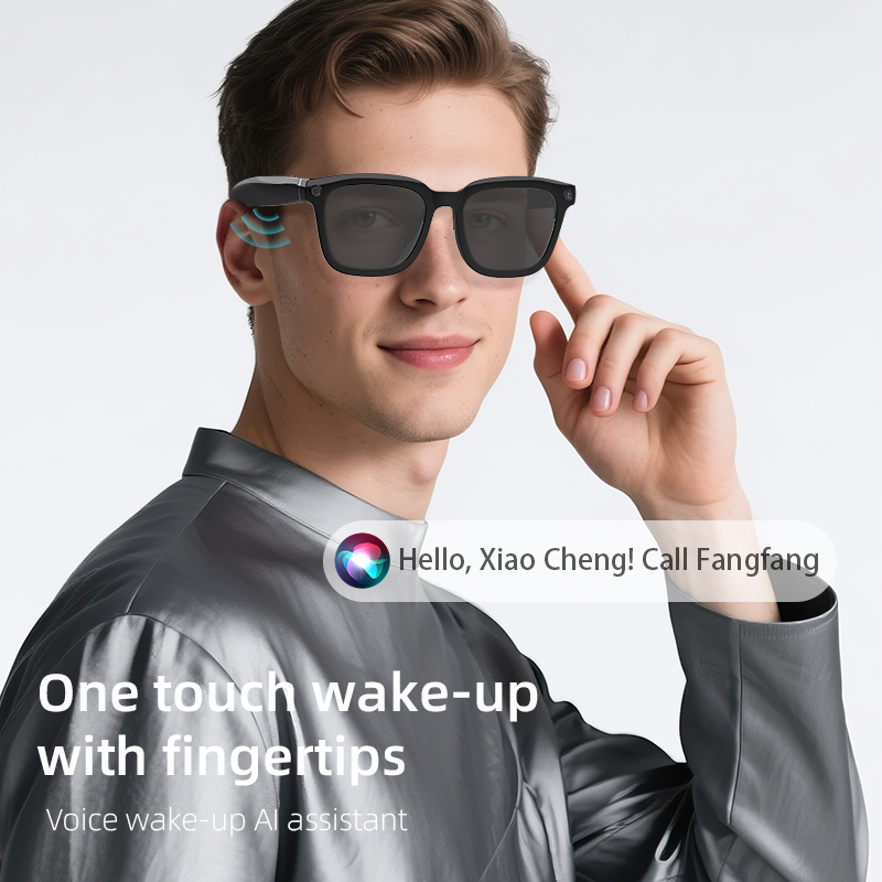 AI Bluetooth Smart Glasses,Blu - Photography Lighting Ai ulasan dan harga
