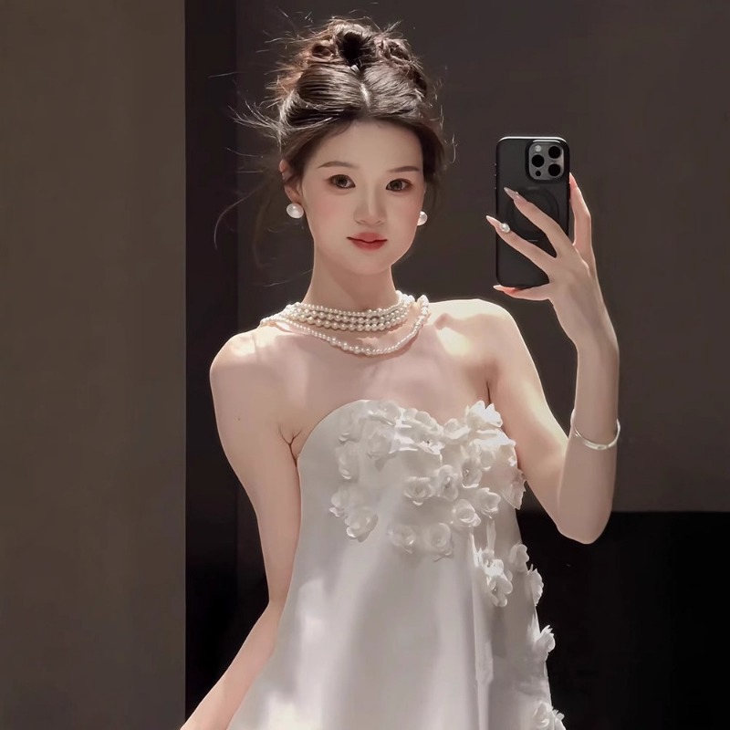 French Strapless Satin Wedding - Photography Natural Lighting Basics ulasan dan harga