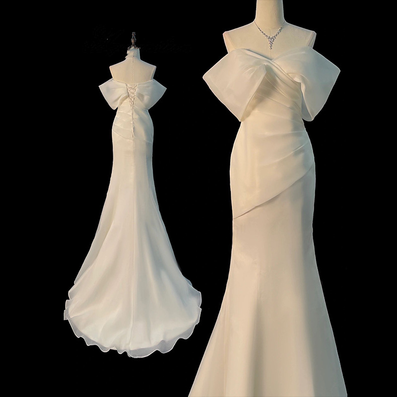 One Shoulder Satin Light Weddi - Photography Natural Lighting Basics ulasan dan harga