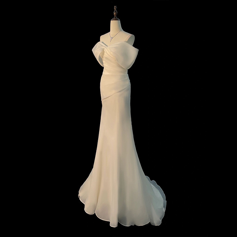 One Shoulder Satin Light Weddi - Photography Natural Lighting Basics ulasan dan harga