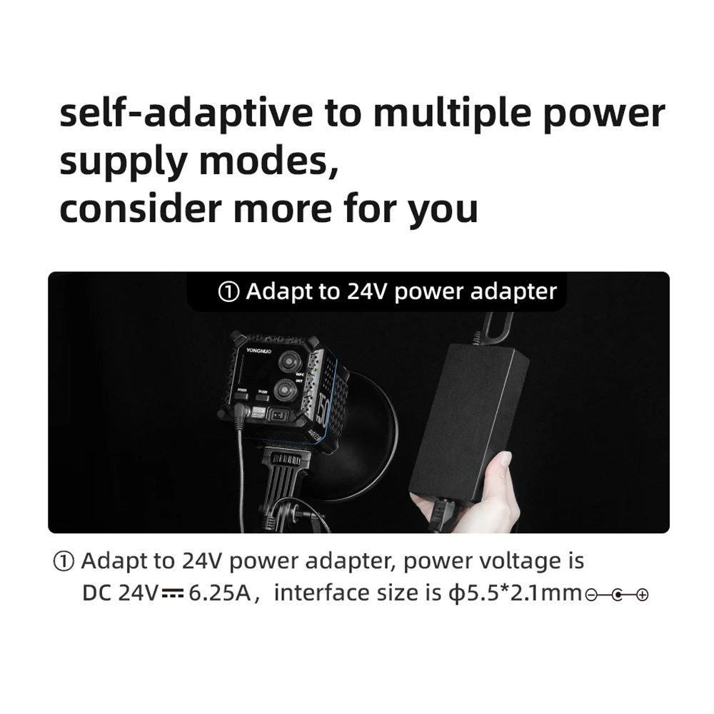 Yongnuo 24V 6.25A DC Power Ada - Photography Video Lighting Kit ulasan dan harga